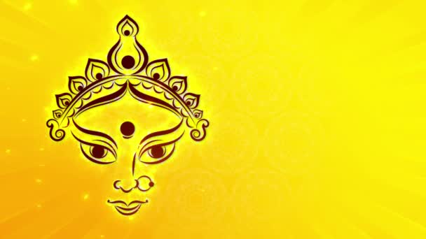 Lord Rama Ravana Dussehra Navratri Festival India Durga Puja Feliz — Vídeo de stock