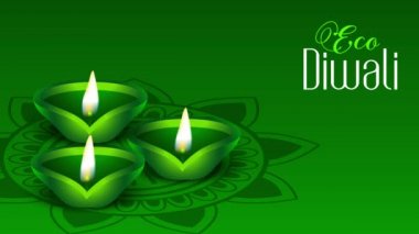 Mutlu Diwali Festivali - Diwali ışığı yanıyor. Animasyon, Diwali 'nin videosu. Mutlu bayramlar. Diwali Geçmişi, Diwalicelebration - Diwali, Deepavali Geleneksel. Işık Festivali pooja - Hindu (Hinduizm)