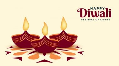 Mutlu Diwali Festivali - Diwali ışığı yanıyor. Animasyon, Diwali 'nin videosu. Mutlu bayramlar. Diwali Geçmişi, Diwalicelebration - Diwali, Deepavali Geleneksel. Işık Festivali pooja - Hindu (Hinduizm)