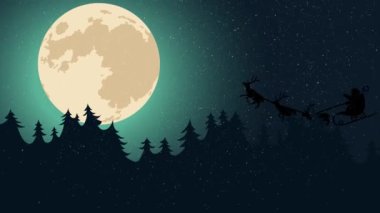 Noel Tatili Selamlar Mutlu Noeller Muhteşem Noel Kızıl Arkaplan Yağan kar ve kar taneleriyle. Mutlu noeller ve mutlu yıllar. Noel ağacı ve düşen kar taneleriyle Mutlu Noeller konsepti animasyonu.