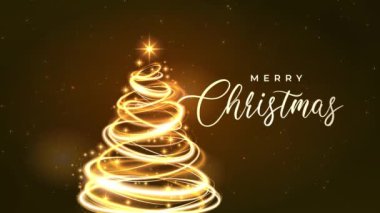 Noel Tatili Selamlar Mutlu Noeller Muhteşem Noel Kızıl Arkaplan Yağan kar ve kar taneleriyle. Mutlu Noeller ve mutlu yıllar. 4k