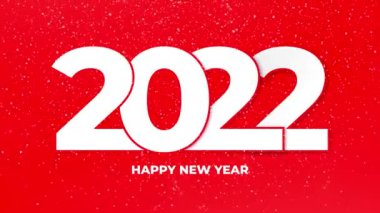2022 Mutlu Yıllar. Renkli bir şekilde. Noel arkaplanı 2022 yeni yıl tatili mutlu yıllar yeni yıl parti arka plan animasyonu 4k. Mutlu yıllar 2021 video animasyon ateşi işe yarıyor krakerler..
