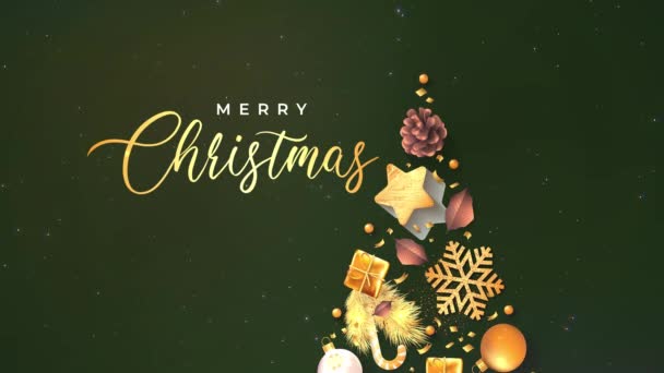 Vacanze Natale Auguri Buon Natale Incredibile Natale Sfondo Rosso Con — Video Stock