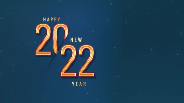 2022 Feliz Ano Novo Fundo Colorida Natal Fundo 2022 Ano — Vídeo de Stock