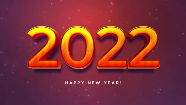 2022 Feliz Año Nuevo Fondo Colorido Fondo Navidad 2022 Año — Vídeo de stock