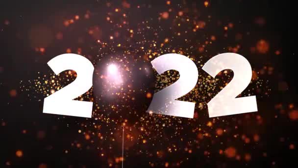 2022 Bonne Année Fond Coloré Fond Noël 2022 Nouvelle Année — Video