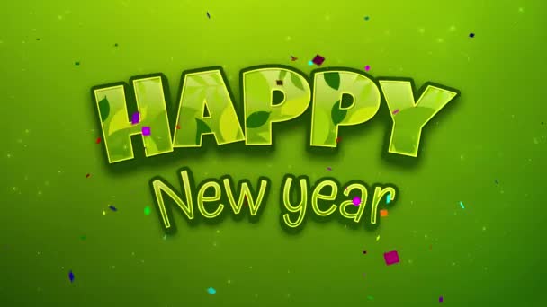 Beautiful Happy New Year 2022 Happy Holidays Concept Animation Glowing — Stockvideo