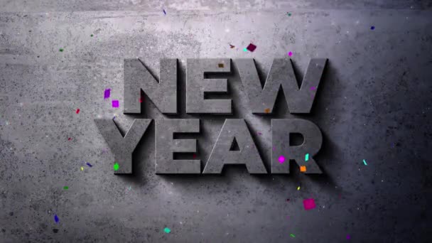 Hermoso Feliz Año Nuevo 2022 Felices Fiestas Concepto Animación Con — Vídeo de stock