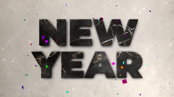 Beautiful Happy New Year 2022 Happy Holidays Concept Animation Glowing — Stock Video