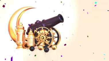 Bayram Mübarek, Kurban Bayramı ve Kurban Bayramı 'nın kutlu olsun. Kurban Bayramı Camii. Ramazan 'lı 4 bin bayram mübarek İslami tasarım kavramı. Dini Asyalı Müslüman festivali alfa kanalıyla kutlanıyor.