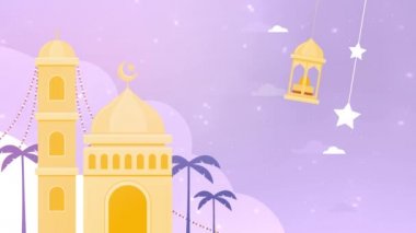 Bayram Mübarek, Kurban Bayramı ve Kurban Bayramı 'nın kutlu olsun. Kurban Bayramı Camii. Ramazan 'lı 4 bin bayram mübarek İslami tasarım kavramı. Dini Asyalı Müslüman festivali alfa kanalıyla kutlanıyor.