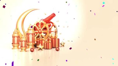 Bayram Mübarek, Kurban Bayramı ve Kurban Bayramı 'nın kutlu olsun. Kurban Bayramı Camii. Ramazan 'lı 4 bin bayram mübarek İslami tasarım kavramı. Dini Asyalı Müslüman festivali alfa kanalıyla kutlanıyor.