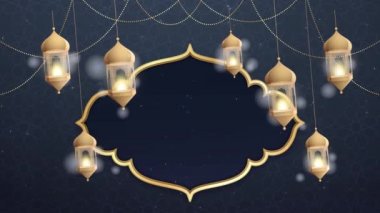Bayram Mübarek, Kurban Bayramı ve Kurban Bayramı 'nın kutlu olsun. Kurban Bayramı Camii. Ramazan 'lı güzel 4k EidMübarek İslami tasarım konsepti. Dini Asyalı Müslüman festivali alfa kanalıyla kutlanıyor.
