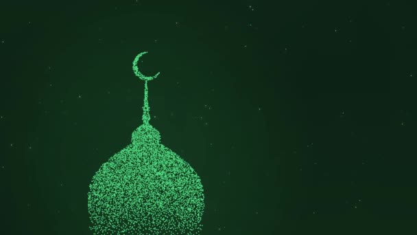 Eid Mubarak Eid Adha Eid Fitr Happy Holiday Eid Masjid — Vídeo de stock