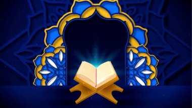 Bayram Mübarek, Kurban Bayramı ve Kurban Bayramı 'nın kutlu olsun. Kurban Bayramı Camii. Ramazan 'lı güzel 4k EidMübarek İslami tasarım konsepti. Dini Asyalı Müslüman festivali alfa kanalıyla kutlanıyor.