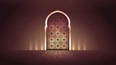 Bayram Mübarek, Kurban Bayramı ve Kurban Bayramı 'nın kutlu olsun. Kurban Bayramı Camii. Ramazan 'lı güzel 4k EidMübarek İslami tasarım konsepti. Dini Asyalı Müslüman festivali alfa kanalıyla kutlanıyor.