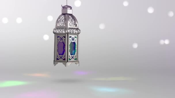 Eid Mubarak Eid Adha Eid Fitr Щасливе Свято Мечеть Іда — стокове відео