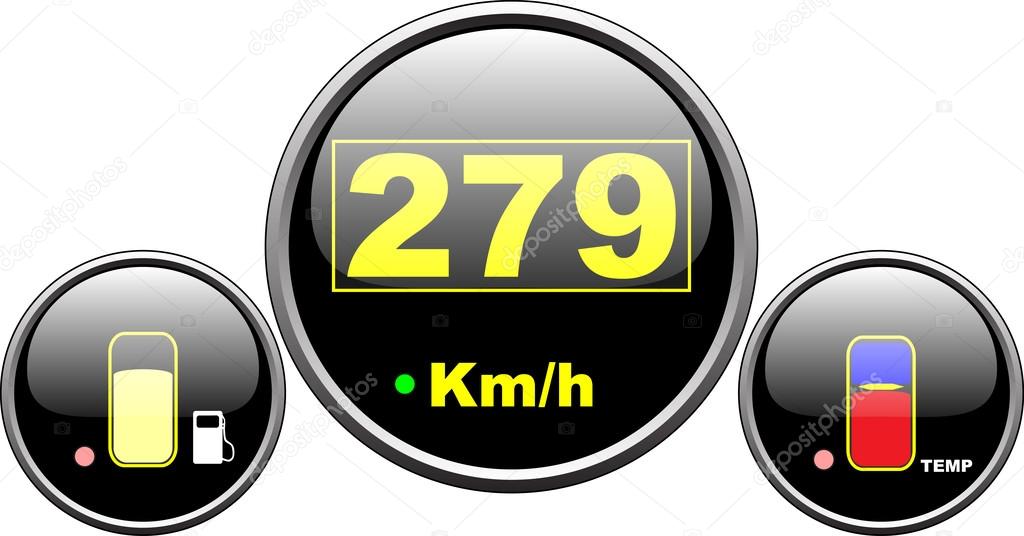 Dashboard speedometer
