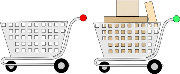 Icono del carrito de compras — Archivo Imágenes Vectoriales