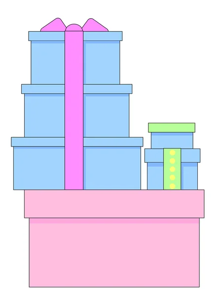 Cajas de regalo — Vector de stock