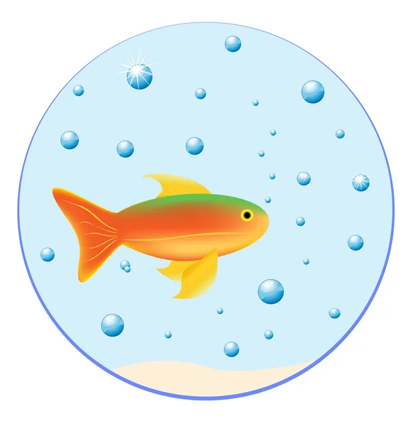 Gouden vis — Stockvector