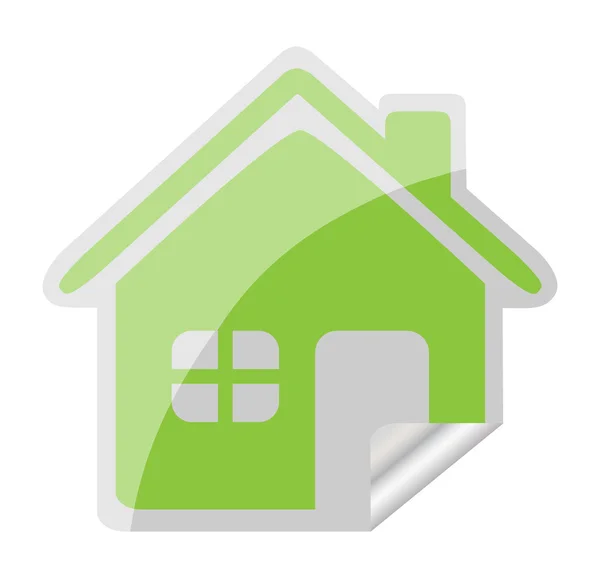 Home sticker icon — Stock Vector