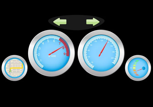 Painel de instrumentos — Vetor de Stock