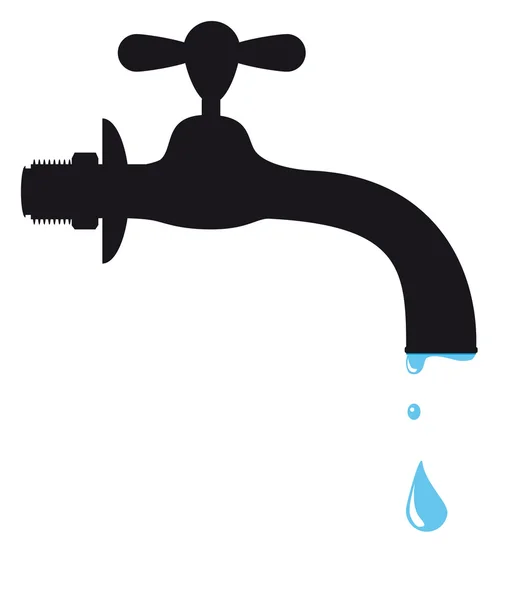 bir musluk silüeti