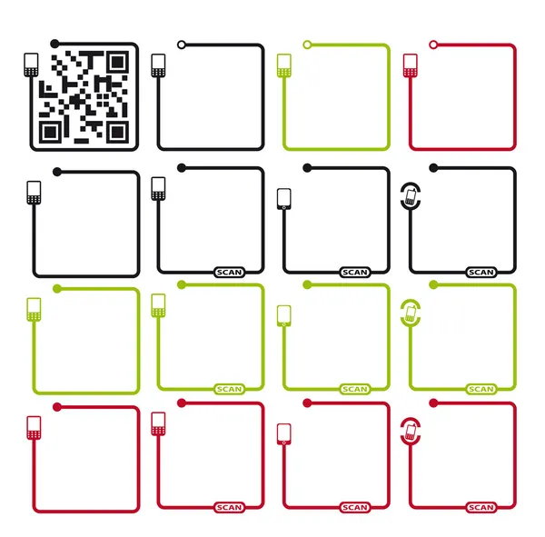 Textura do código QR — Vetor de Stock