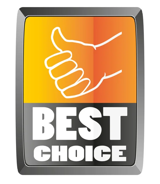 Best choice sign — Stock Vector
