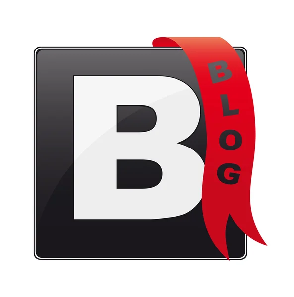 Блог кнопки — стоковий вектор