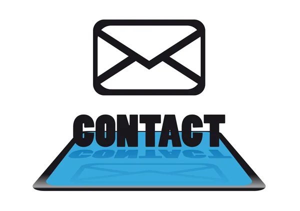 Ikona kontakt (mail) — Wektor stockowy