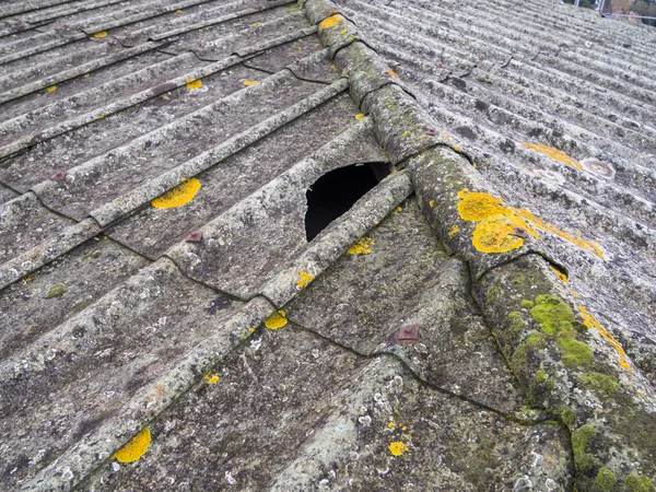석면 지붕 — 스톡 사진