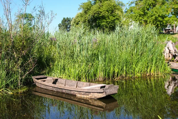 eski bir su birikintisi ahşap tekneler balıkçılık