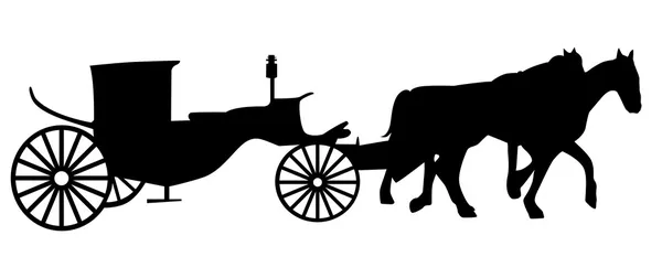 Horse carriage — Stock Vector