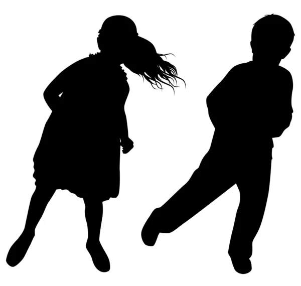Kinder tanzen — Stockvektor