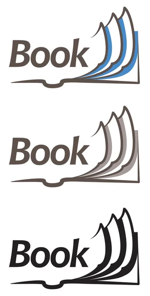 Ikone des offenen Buches Stockvektor