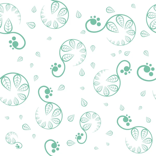 Patrón sin costura vector floral. Textura dibujada a mano — Vector de stock