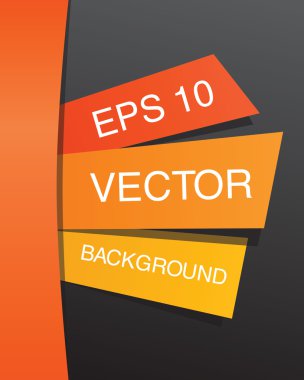 renkli kağıt soyut tasarım şablonu. 10 EPS vektör çizim