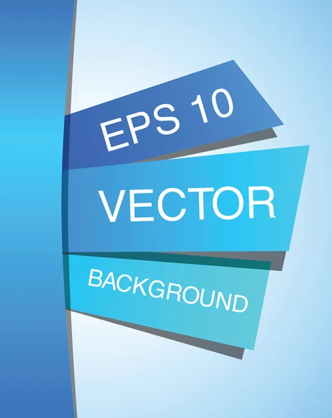 Šablona návrhu modré abstraktní papíru. EPS 10 vektorové ilustrace — Stockový vektor