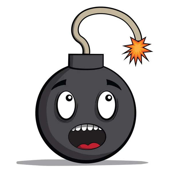 Funky bombe de dessin animé prêt à exploser. Illustration vectorielle Vecteur En Vente
