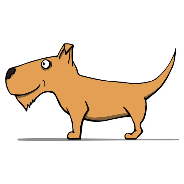 Sevimli çizgi köpek. vektör çizim — Stok Vektör