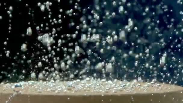 Movimiento Lento Burbujas Bajo Agua Acuario Agua Dulce Difusor Oxígeno — Vídeo de stock