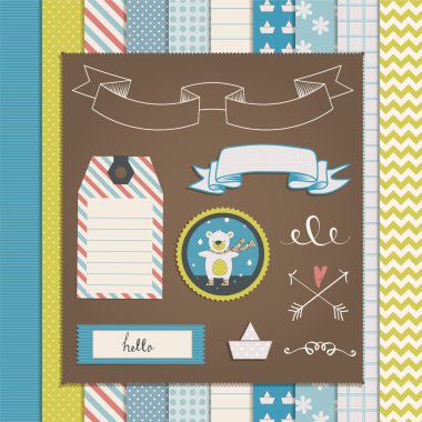 Scrapbook tasarım öğeleri