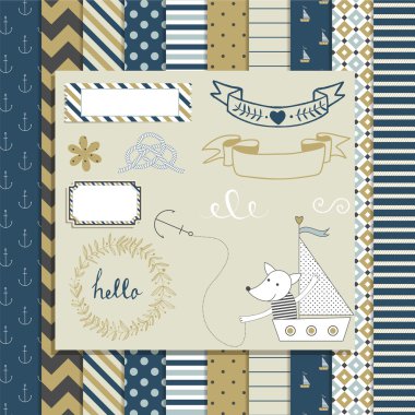 scrapbooking için seamless modeli