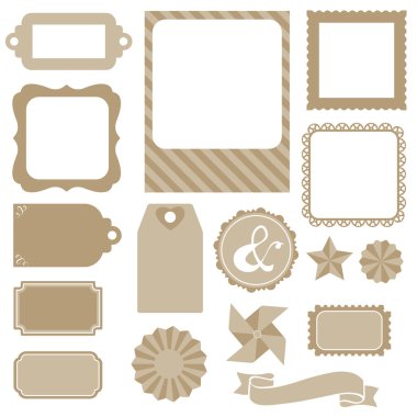 siluet scrapbook elemanları