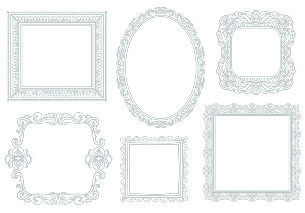 Collection of decorative frames — Stock Vector