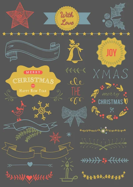 Christmas Vector Set — Stock Vector