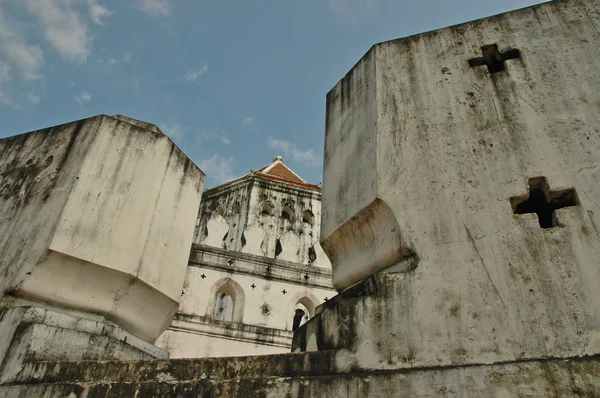 Thaise oude vesting muur — Stockfoto