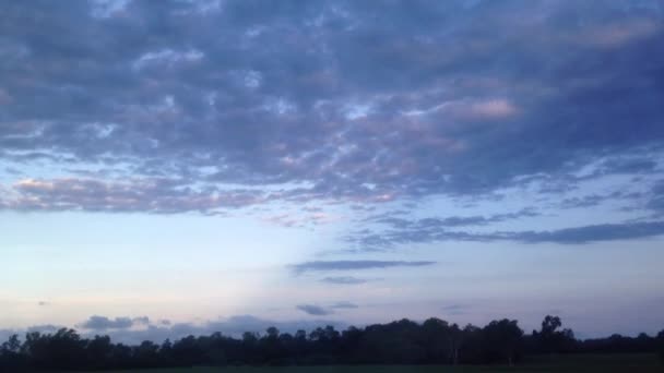 Twilight landschap van venster zetel van een trein in queensland Australië — Stockvideo